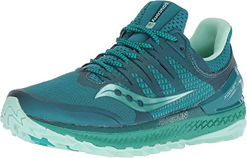Saucony Xodus ISO 3 W, Zapatillas de Running Mujer, Multicolor (Green/Acqua 35), 41 EU