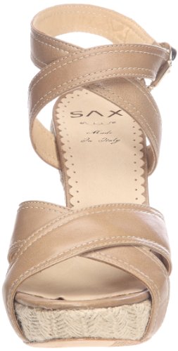 Sax 24427 - Sandalias de cuero para mujer, Beige - Sable (Mallows sand), 40