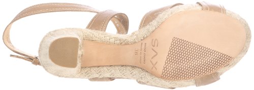 Sax 24427 - Sandalias de cuero para mujer, Beige - Sable (Mallows sand), 40