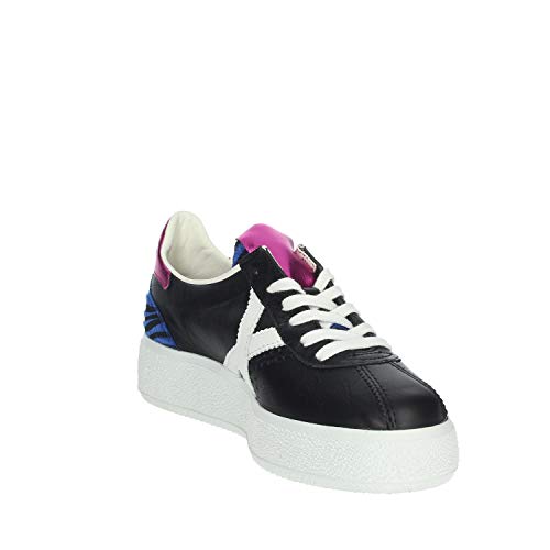 Scarpe Donna Munich Sneaker Mod. Barru Sky in Pelle Nero Pink 040 DS20MU08