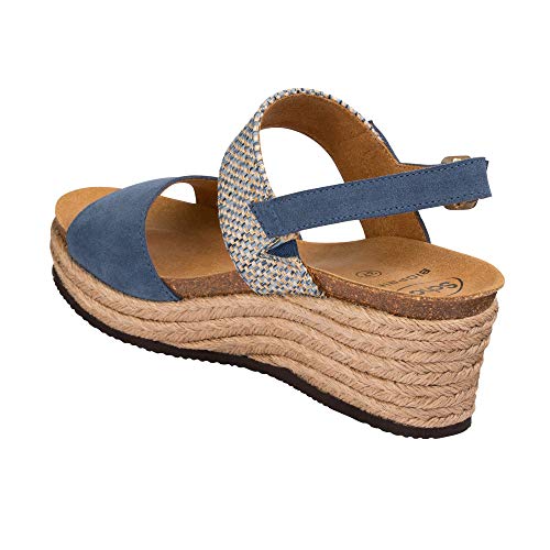 Scholl Sandalias con cuña Elena Azul Claro 37