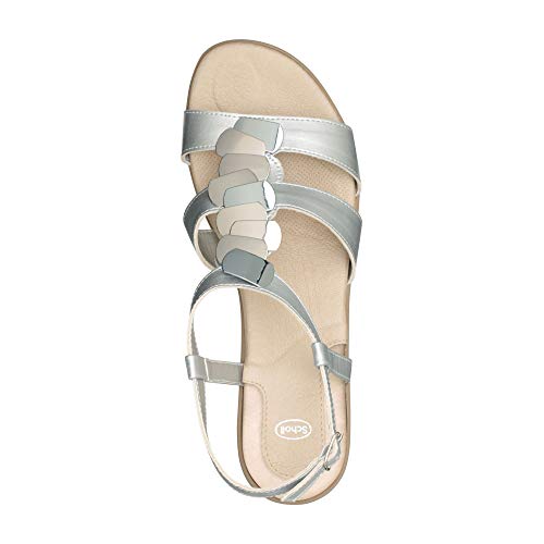 Scholl Sandalias con tacón Calypso Plata 41
