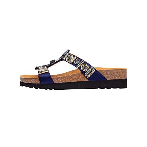 Scholl Sandalias sin Tira New Bogota' Wedge Azul 40