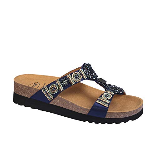 Scholl Sandalias sin Tira New Bogota' Wedge Azul 40