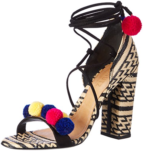 Schutz S2-01480079, Sandalia con Pulsera Mujer, Negro, 37 EU