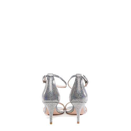 Schutz - Sandalias de micropurpurina Plateado Size: 38 EU