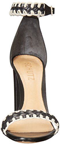 SCHUTZ Sandalias de vestir Floriza para mujer, color negro, 10 M US