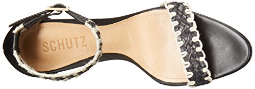 SCHUTZ Sandalias de vestir Floriza para mujer, color negro, 10 M US