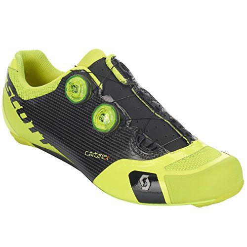 Scott Carretera RC SL, Zapatillas Hombre, Blk Neon Yel, 44 EU