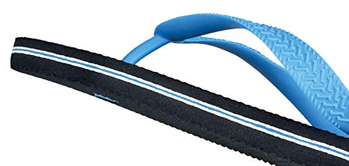 Seac Maui - Chanclas de Goma Antideslizantes de Grosor diferenciado, para Mujer y Hombre, Unisex Adulto, 1500013163436A, Negro Azul Claro, 43/44 EU