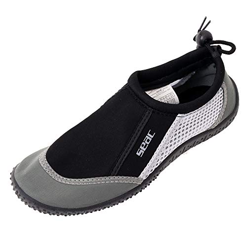 SEAC Reef Zapatillas Anti Deslizamiento niños, Secado rápido, Zapatos para el mar, la Playa y la Piscina, Unisex-Adult, Gris, 37