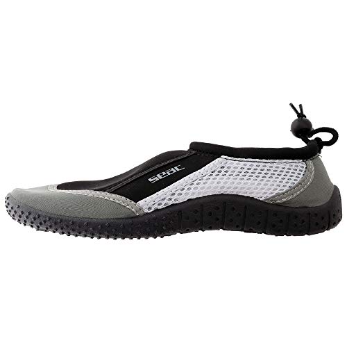 SEAC Reef Zapatillas Anti Deslizamiento niños, Secado rápido, Zapatos para el mar, la Playa y la Piscina, Unisex-Adult, Gris, 37