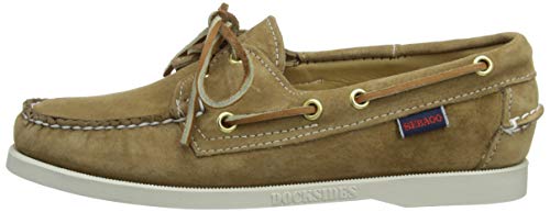 Sebago Docksides Portland Suede W, Náuticos Mujer, Beige (Beige Camel 906), 37.5 EU
