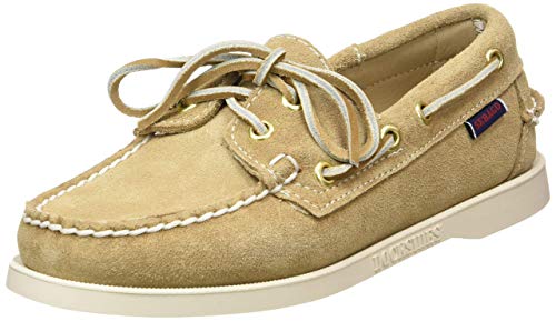 Sebago Docksides Portland Suede W, Náuticos Mujer, Beige (Beige Camel 906), 37.5 EU