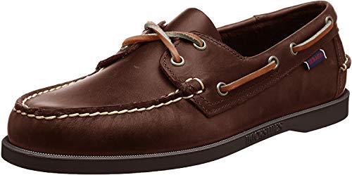Sebago Docksides Portland Waxed Náuticos, Hombre, Marrón (Brown-Gum), 40 EU