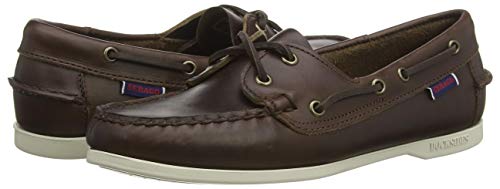 Sebago Jacqueline Waxy W, Náuticos Mujer, Marrón (Dk Brown 901), 40.5 EU