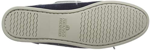 Sebago Nina Suede Lea W, Náuticos Mujer, Multicolor (Blue Navy/White A1z), 35 EU
