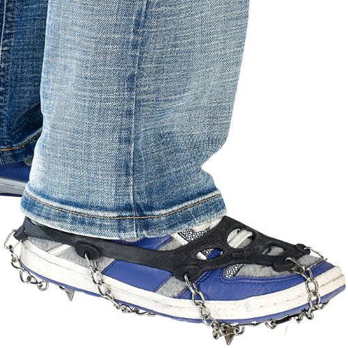 Semptec Urban Survival Technology Cadenas de Nieve para Calzado: 1 par de Cadenas de Zapatos para Todo Tipo de Calzado, Tallas 35-43 (Cadenas para Zapatos)