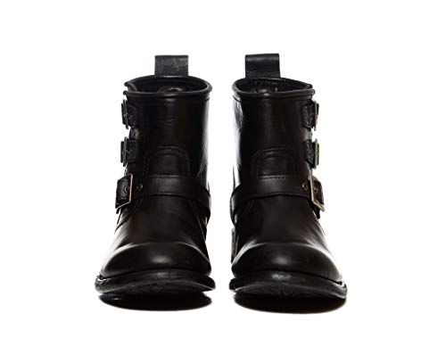 Sendra Boots 11296 LIGTHING Deep LAV.Wax Botin Motero DE Hebillas (43 EU, Negro Wax)