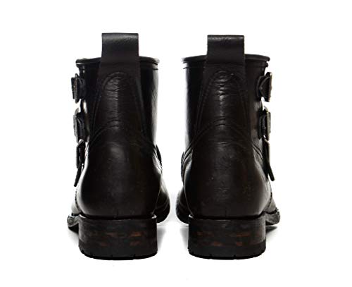 Sendra Boots 11296 LIGTHING Deep LAV.Wax Botin Motero DE Hebillas (43 EU, Negro Wax)