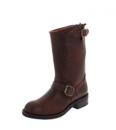 Sendra Boots 2944 - Biker Boots de cuero unisex, color marrón, talla 40