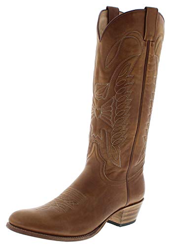 Sendra Boots 7082 - Botas de piel para mujer, color marrón, color Marrón, talla 42 EU