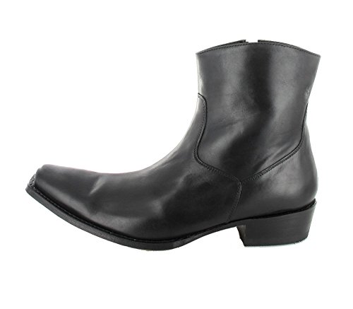 Sendra Boots 7438 - Botines chelsea de cuero unisex, negro - Negro, 42 EU