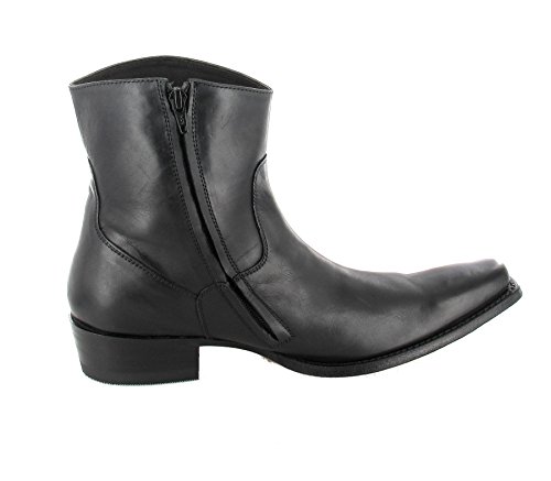 Sendra Boots 7438 - Botines chelsea de cuero unisex, negro - Negro, 42 EU
