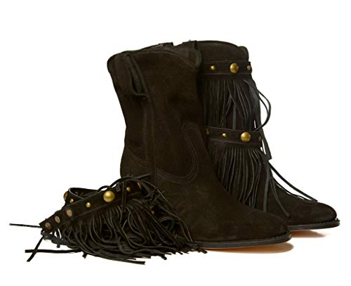 Sendra Boots 8991 Donna Serraje Botin Flecos (35 EU, Negro)