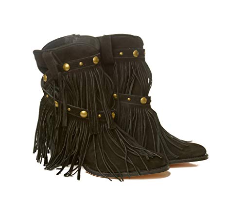 Sendra Boots 8991 Donna Serraje Botin Flecos (35 EU, Negro)