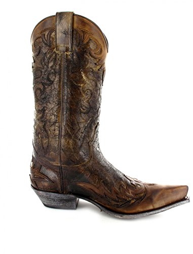 Sendra Boots 9669 - Botas de vaquero para hombre y mujer, color marrón, color Marrón, talla 36 EU