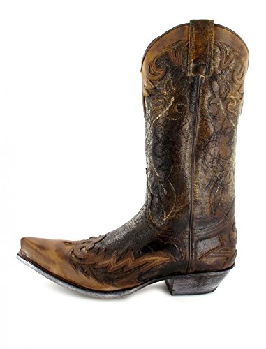 Sendra Boots 9669 - Botas de vaquero para hombre y mujer, color marrón, color Marrón, talla 36 EU