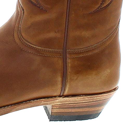Sendra Boots Botas de Cowboy 2073 Bronson Camello de piel para hombre, color Beige, talla 47 EU