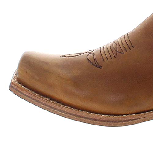 Sendra Boots Botas de Cowboy 2073 Bronson Camello de piel para hombre, color Beige, talla 47 EU