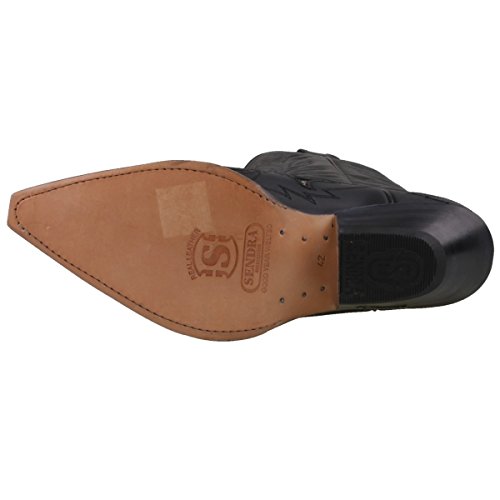 Sendra Boots - Botas de cuero para hombre, color negro, talla 42