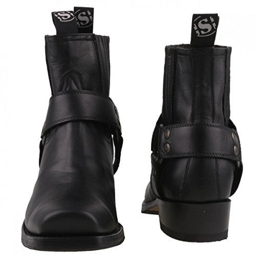Sendra Boots - Botas estilo motero de cuero mujer, color negro, talla 45 EU