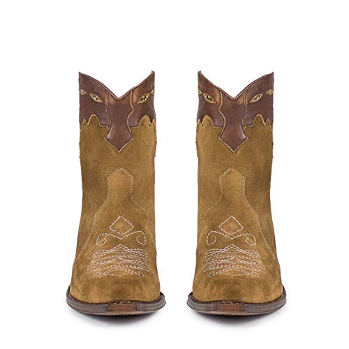 Sendra Boots Botín 16349 Judy Salvaje (40 EU, Serraje Camel Kaleido 158bis)