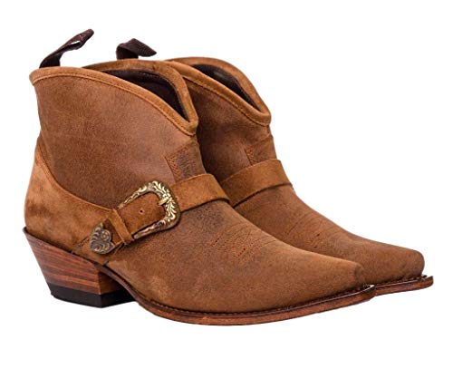 Sendra Boots Botín Corto con Hebilla 15411 JAEN Bronx Light Color Marrón (37 EU)