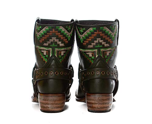 Sendra Boots Botín Western 11418 Sara Salvaje con ARNES Y Bordados (39 EU, MUSHIO)