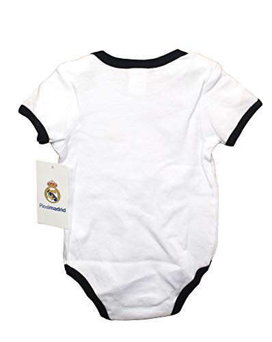 Set 3 Body Real Madrid Niños - Producto Oficial - Temporada 2018/2019 - Primera, Segunda y Tercera Equipación (1 Mes)