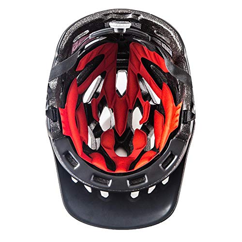 SFBBBO Casco Bicicleta Bicicleta de montaña Sprint Deportes Casco de Ciclismo Jungle Ciclismo Casco de Ciclismo Casco Duro Hombre y Mujer General L (58-62CM) Negro