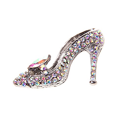 sharprepublic Señoras De Diamantes De Imitación De Cristal Violeta Zapatos De Tacón Alto De La Princesa Broche - 5