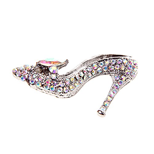 sharprepublic Señoras De Diamantes De Imitación De Cristal Violeta Zapatos De Tacón Alto De La Princesa Broche - 5