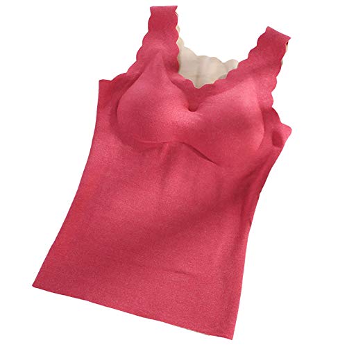 shengyijia Clásico sujetador camisón de noche ropa interior térmica mujer tallas grandes y con plataforma de terciopelo rojo XXXL