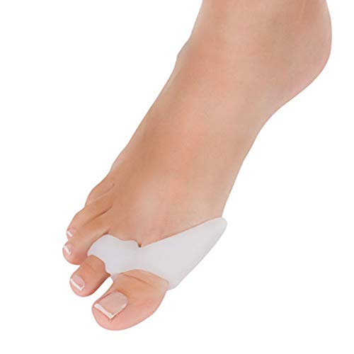 SiaMed 4x Separadores de Dedos del Pie de Gel para Hallux Valgus - Hammer Tratamiento de los Dedos del Pie - Alivio de la Dolor en el Pie - Super suave, cómodo y duradero - BPA Free