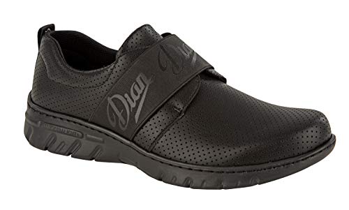 Siena Negro picado Talla 44, Zapatilla Antibacteriana de Trabajo para sanidad y hostelería Unisex certificada CE EN ISO 20347 Marca DIAN
