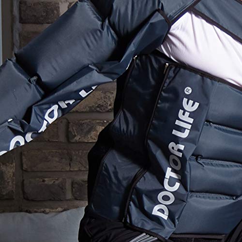 Sistema de compresión de recuperación por DOCTOR LIFE: bomba de compresión, botas de recuperación, manga del brazo, manga de la cintura. (Tamaño de las botas : L)