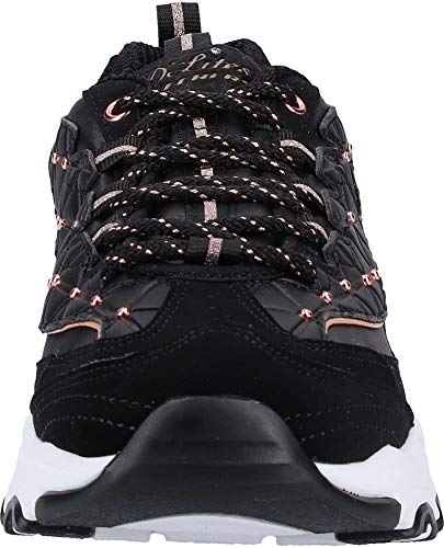 Skechers 13087-bkrg, Zapatillas Mujer, Black Rose Gold, 37 EU