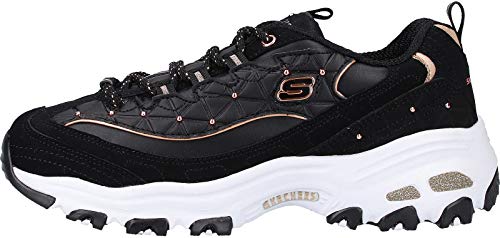 Skechers 13087-bkrg, Zapatillas Mujer, Black Rose Gold, 37 EU