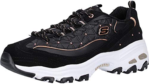 Skechers 13087-bkrg, Zapatillas Mujer, Black Rose Gold, 37 EU